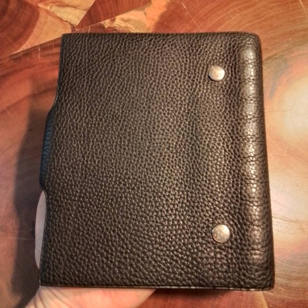 Hermes Ulysse PM Mini Notebook Cover In Togo Calfskin Leather Noir - Picture 9 of 16